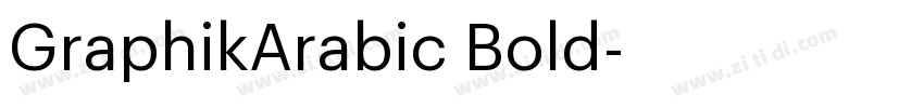 GraphikArabic Bold字体转换
